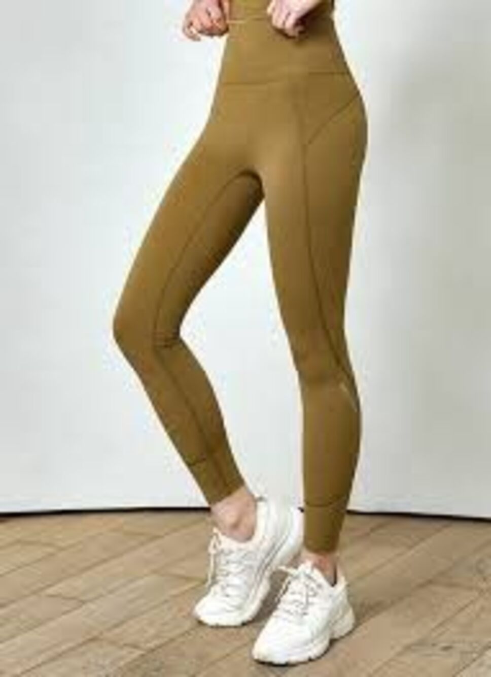 Xexymix Green High Rise Full Length Leggings Medium